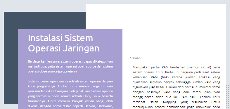 E.  Instalasi Sistem Operasi Jaringan