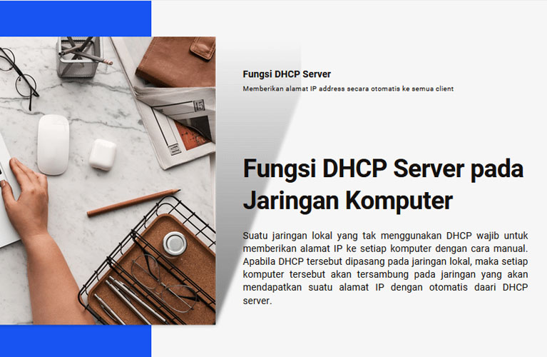 F Fungsi  DHCP Server pada  Jaringan Komputer 